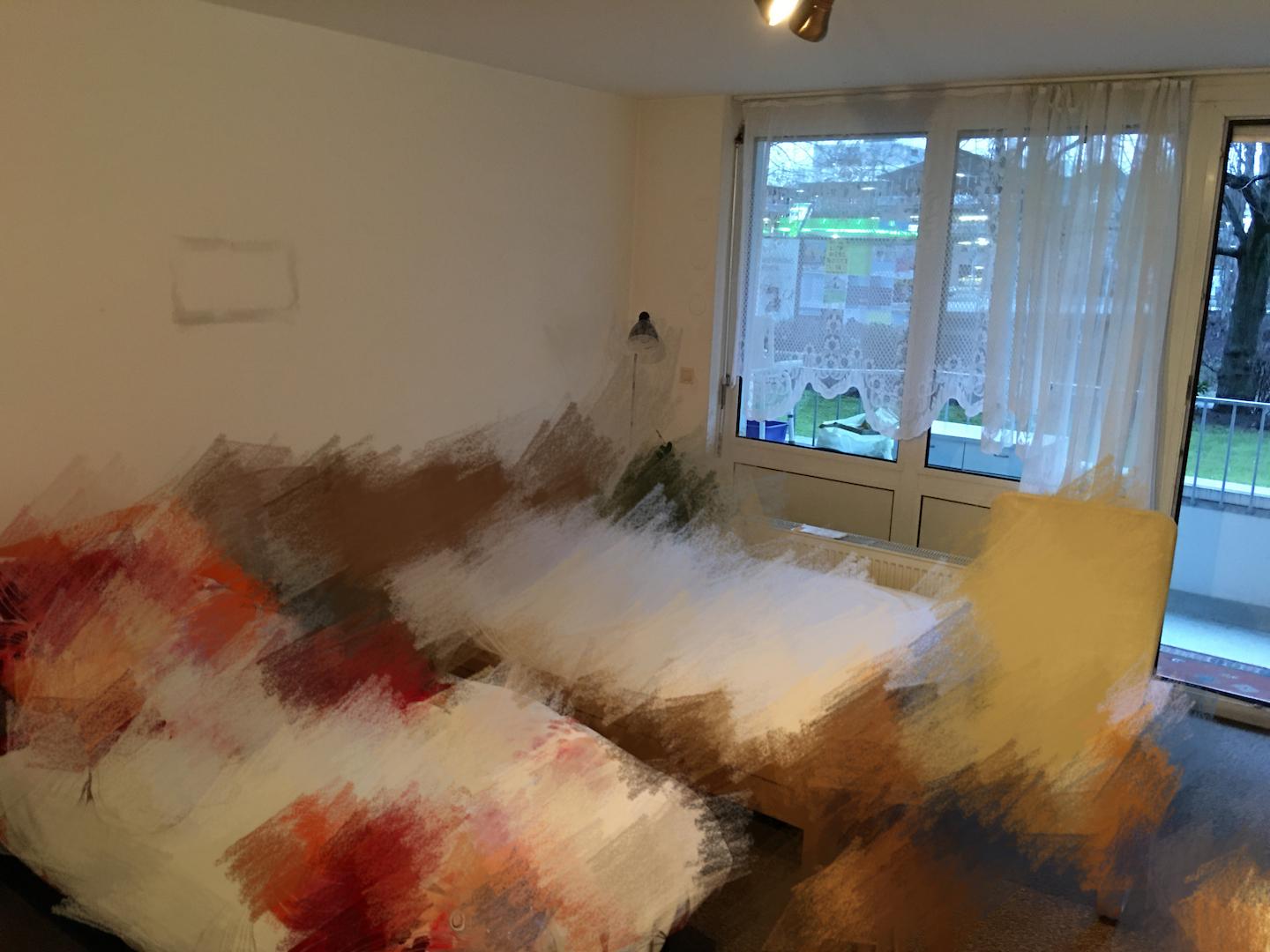 Wohn- und Schlafzimmer