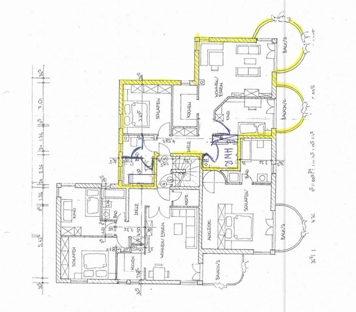 Grundriss Wohnung