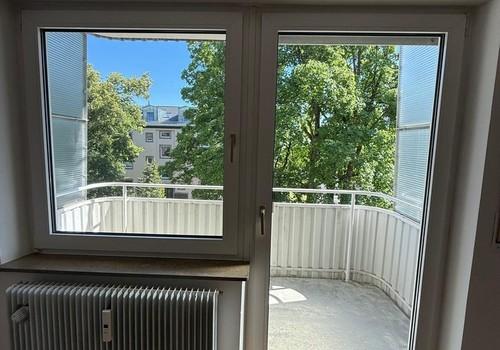 Blick auf Balkon