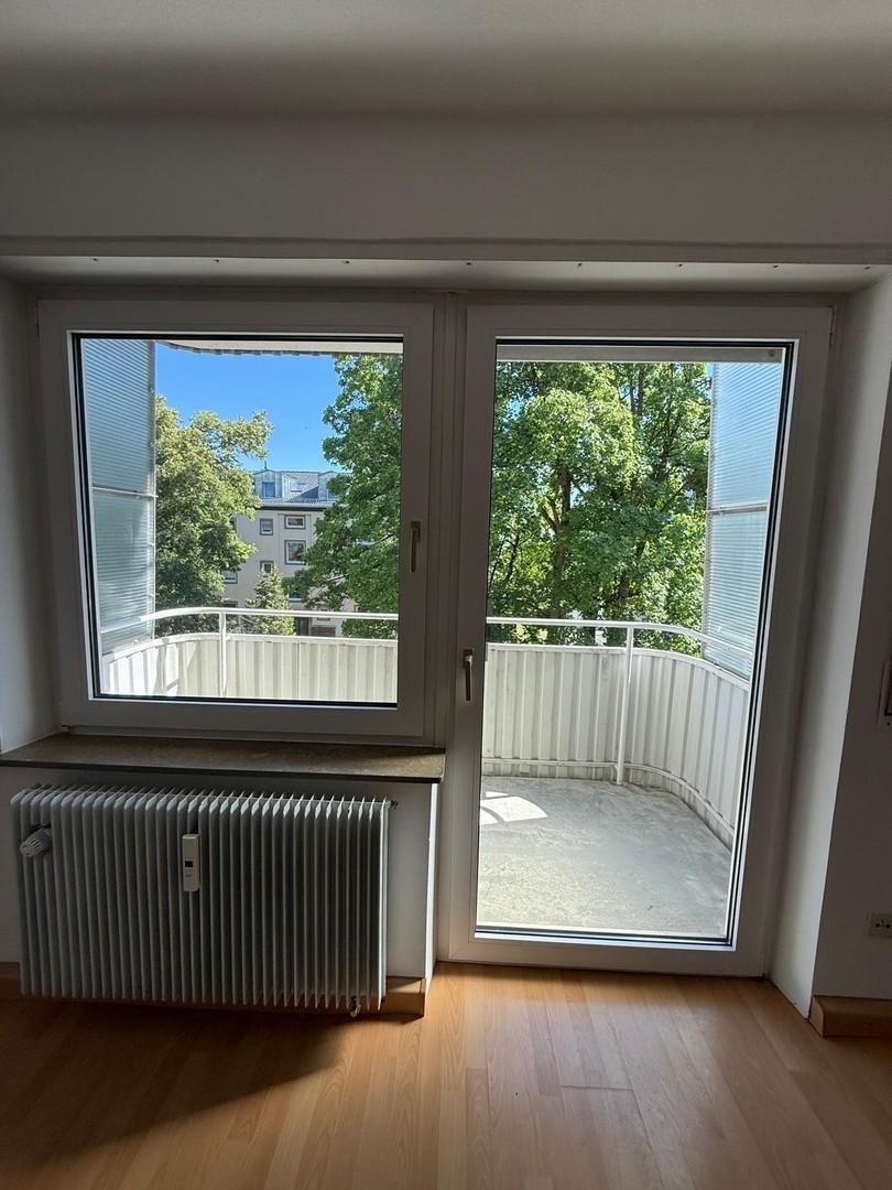 Blick auf Balkon
