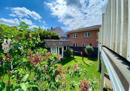Garten von Balkon aus