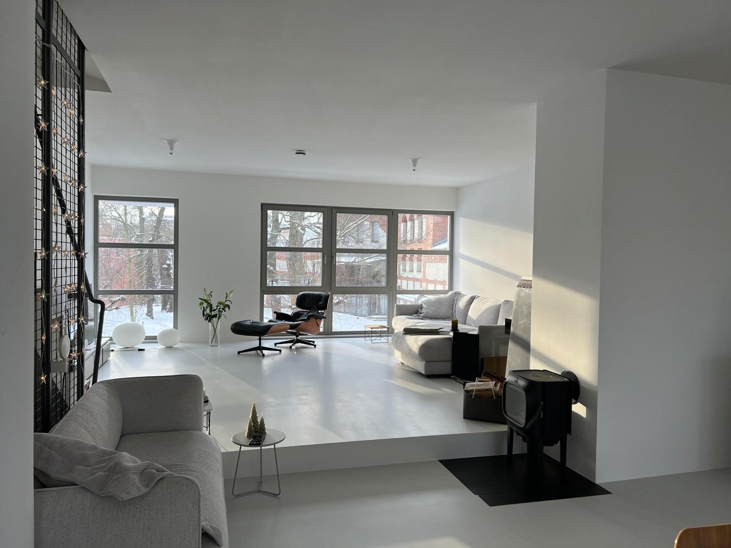 Wohnzimmer-Blick Privatgarten