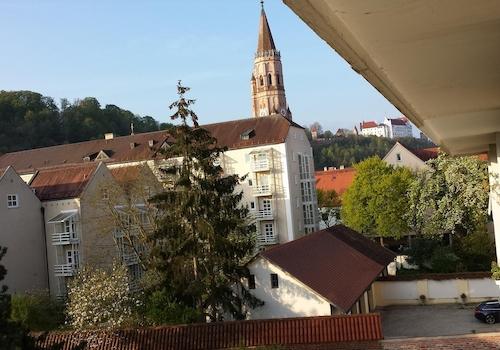 Blick auf die Burg Trausnitz