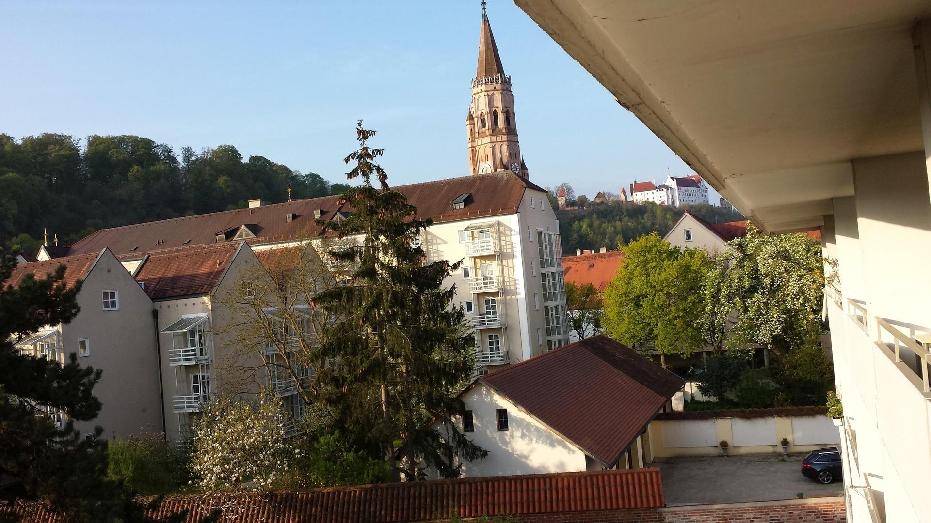 Blick auf die Burg Trausnitz