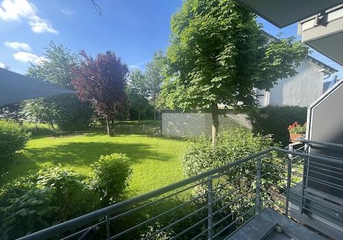 Blick vom Balkon