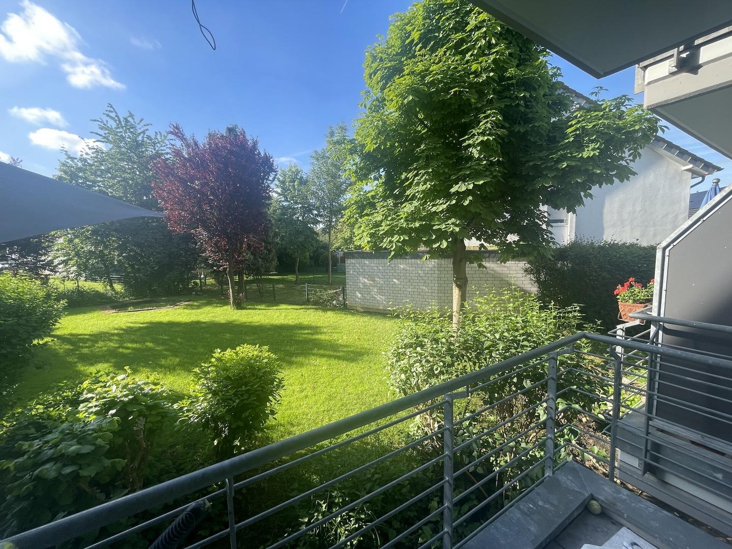 Blick vom Balkon