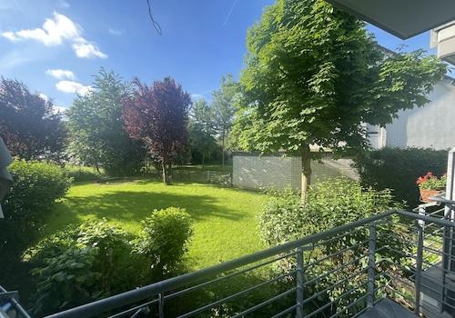 Blick vom Balkon