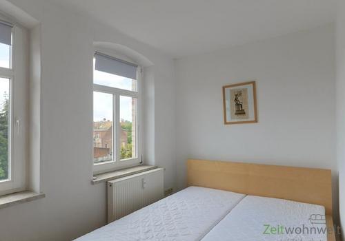 Blick ins Schlafzimmer