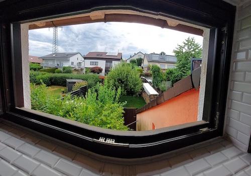 Blick vom Badezimmer