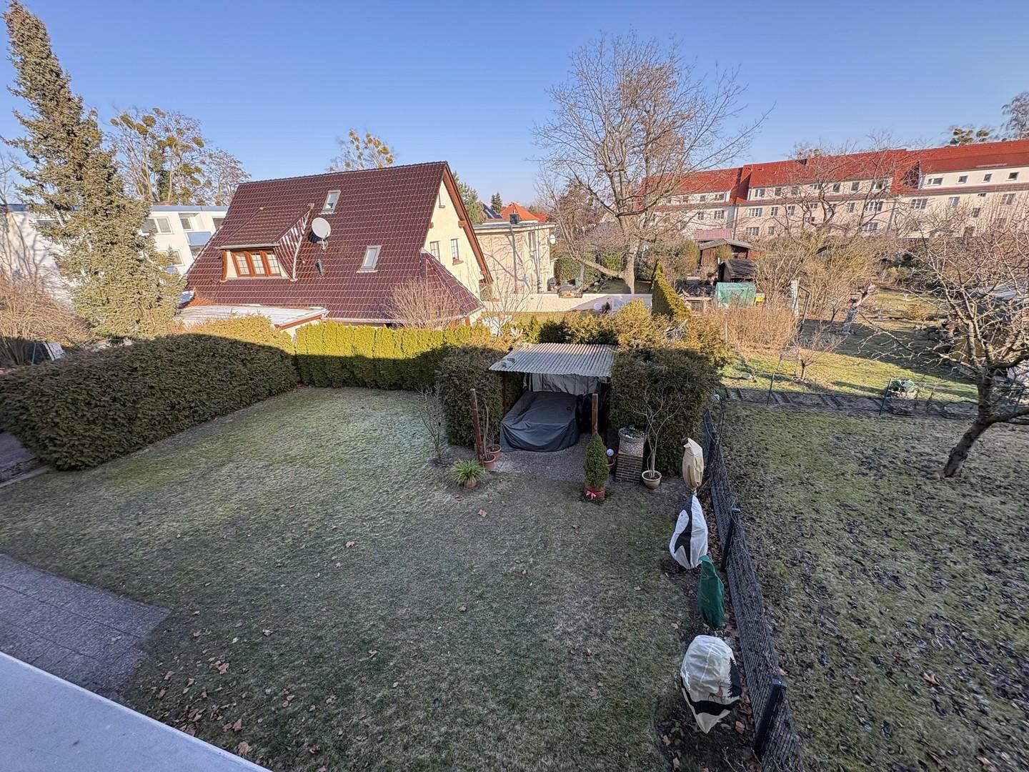 Gartenansicht aus Zimmer 2