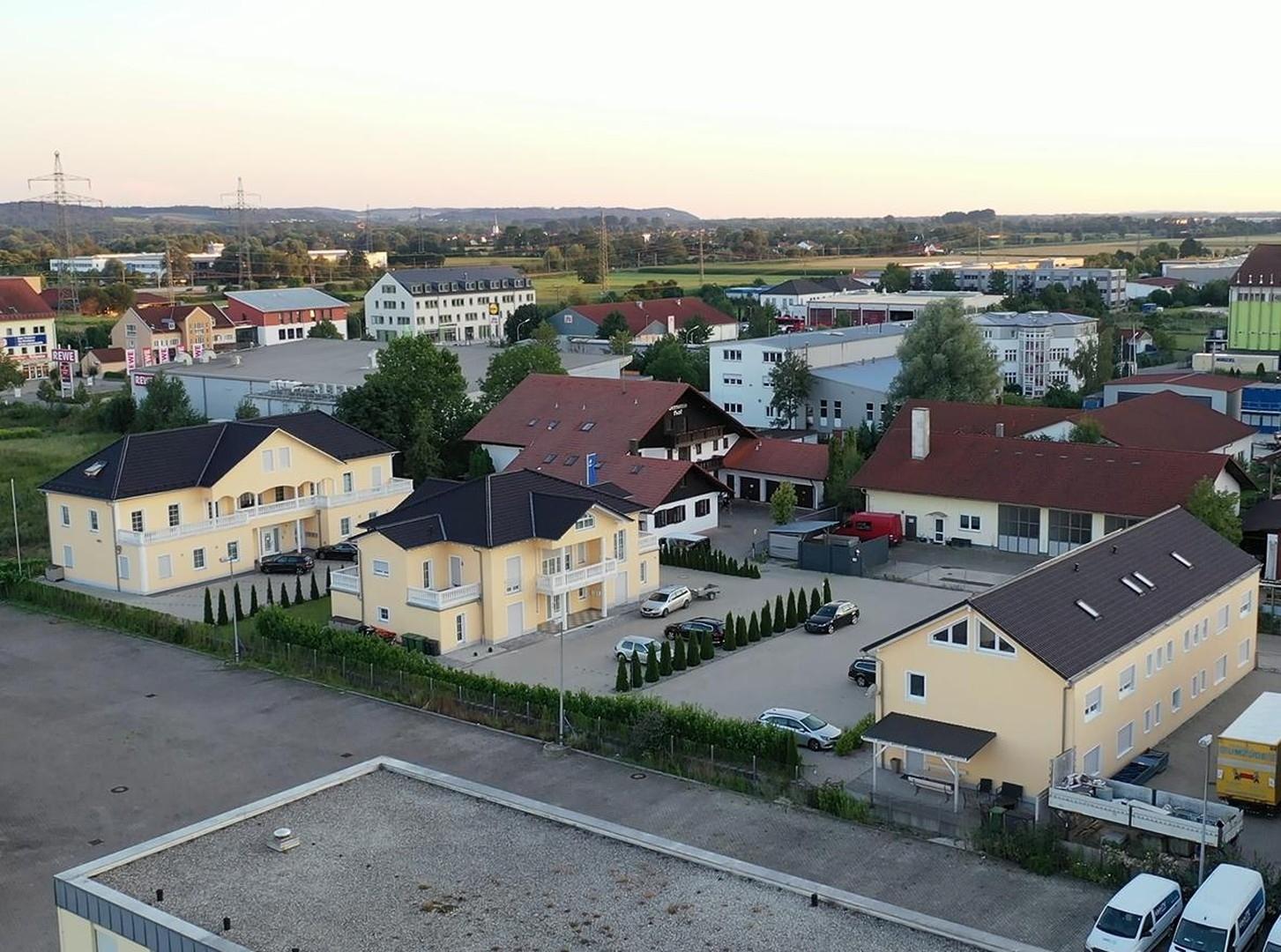 Luftansicht Bürohaus