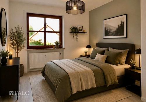 Schlafzimmer 2 von 3 (Einrichtungsbeispiel)