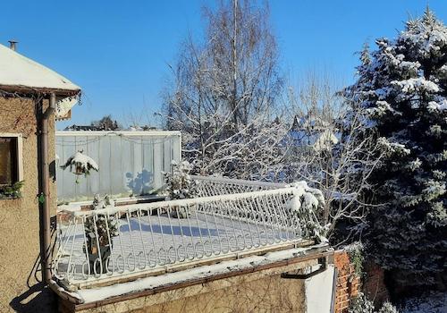 Terrasse im Winter