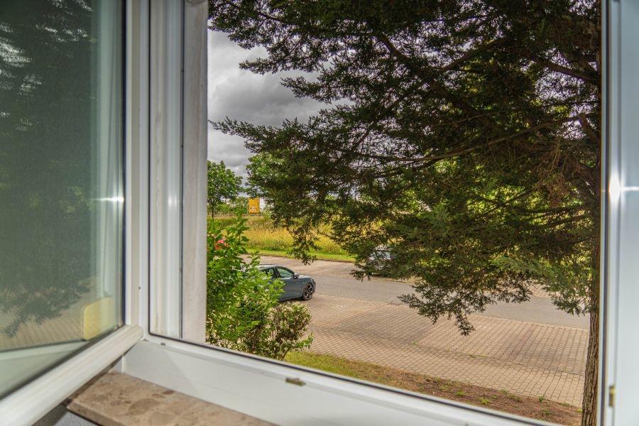 Ausblick vom Schlafzimmerfenster