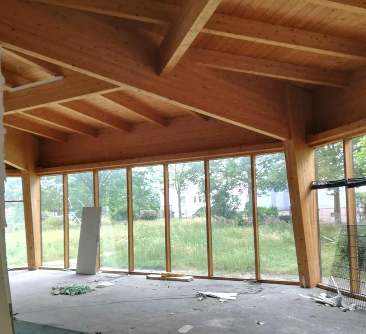 Holzständerbau innen