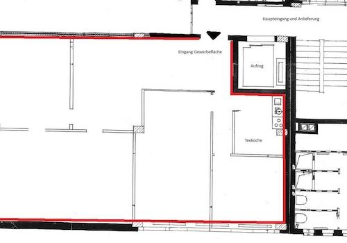 Grundriss Fläche