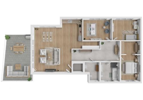 Grundriss WG 7