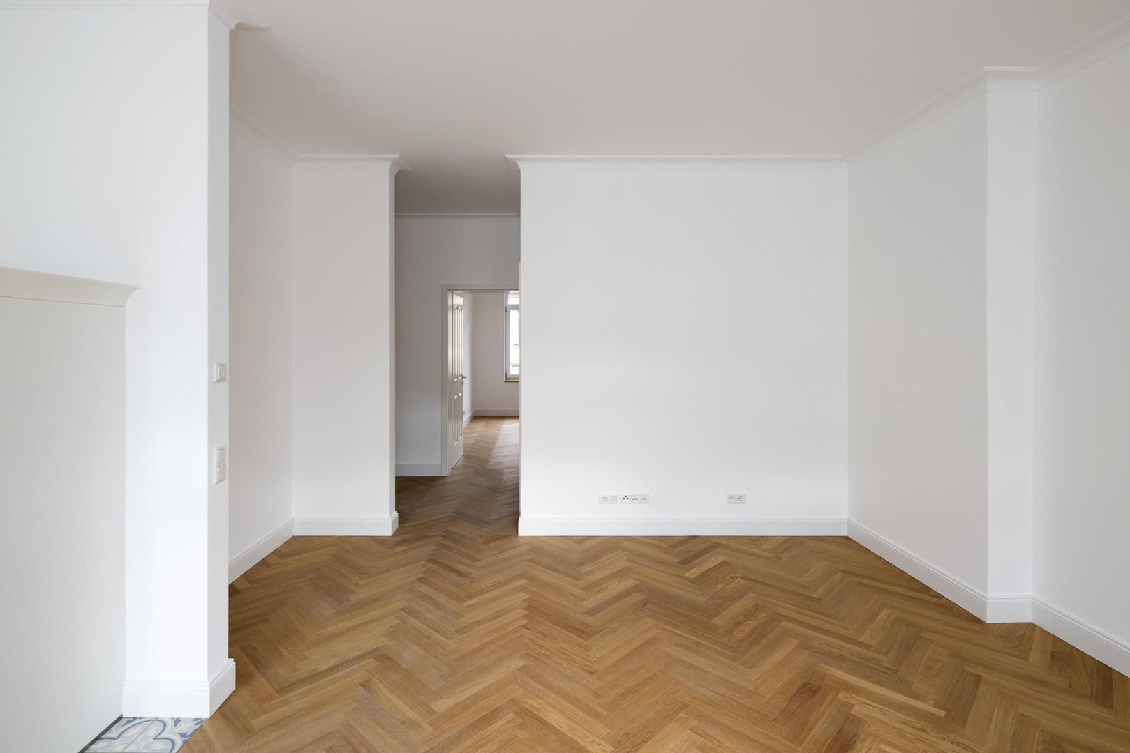 Wohnzimmer/Blick Schlafzimmer