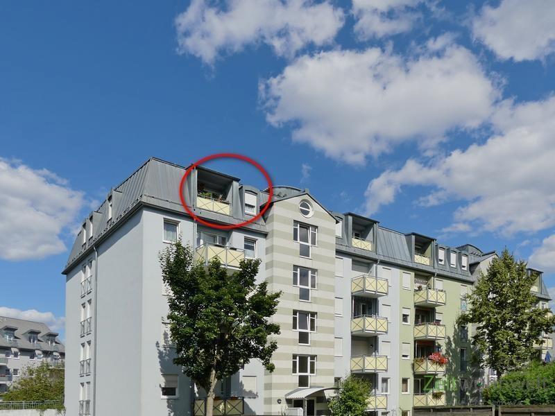 Außenansicht mit Markierung