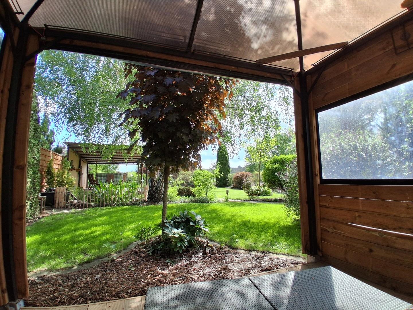 Ausblick aus Wintergarten