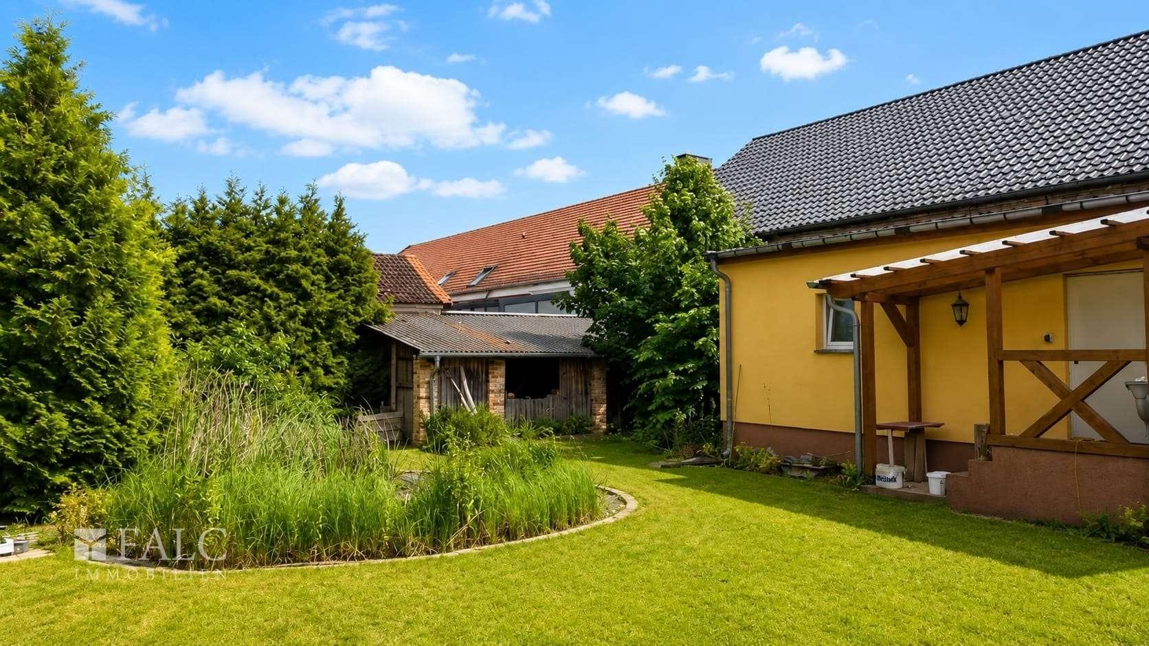 Blick Richtung Holzlager