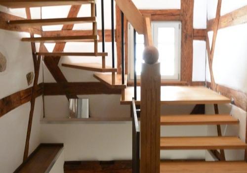 Treppe zur 2. Ebene