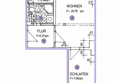 Grundriss WE 10 