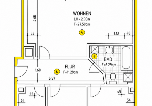 Grundriss WE4