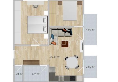 Wohnung im Wohngebäude, Miete, Zagreb, Gornji Grad - MedveSCak