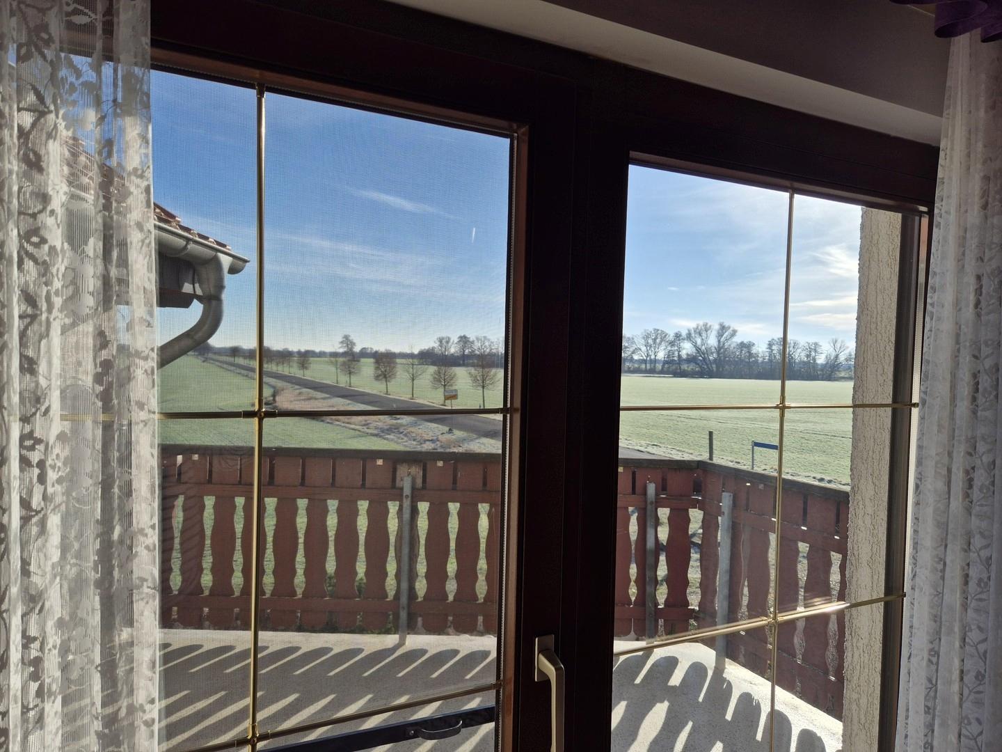 Blick vom Balkonzimmer