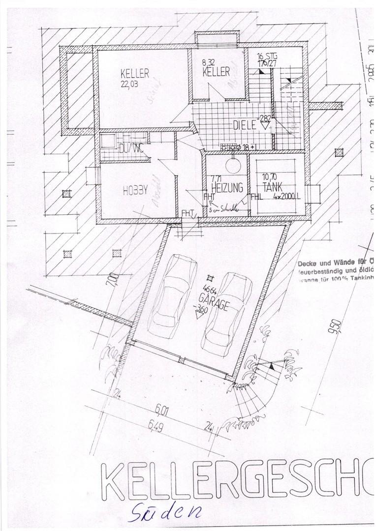 Grundriss Keller
