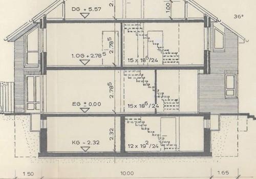Haus Querschnitt