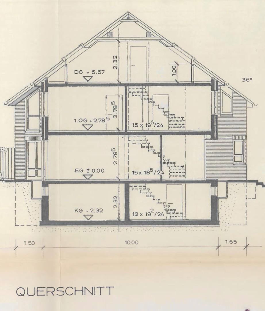 Haus Querschnitt