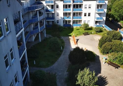 Blick über Chemnitz vom Balkon