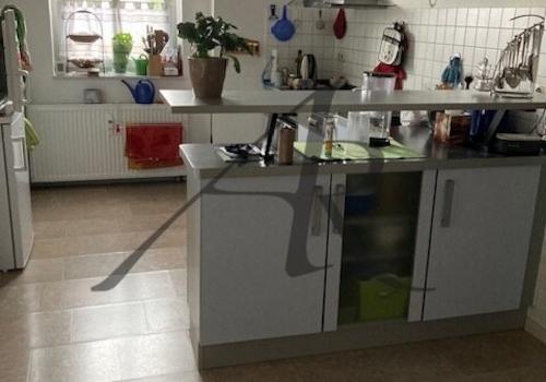 offene Küche mit Einbauküche