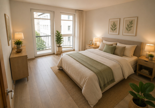 Schlafzimmer visualisiert