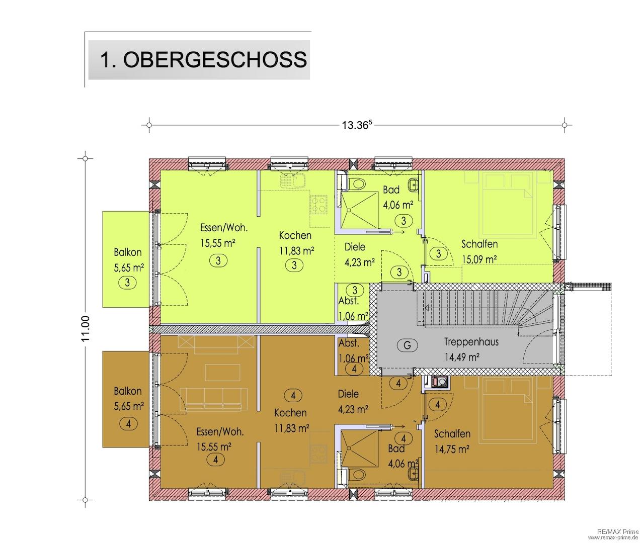 Grundriss 1.OG