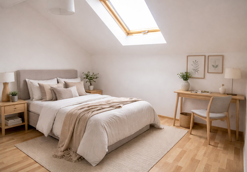 Gästezimmer mit KI generiert