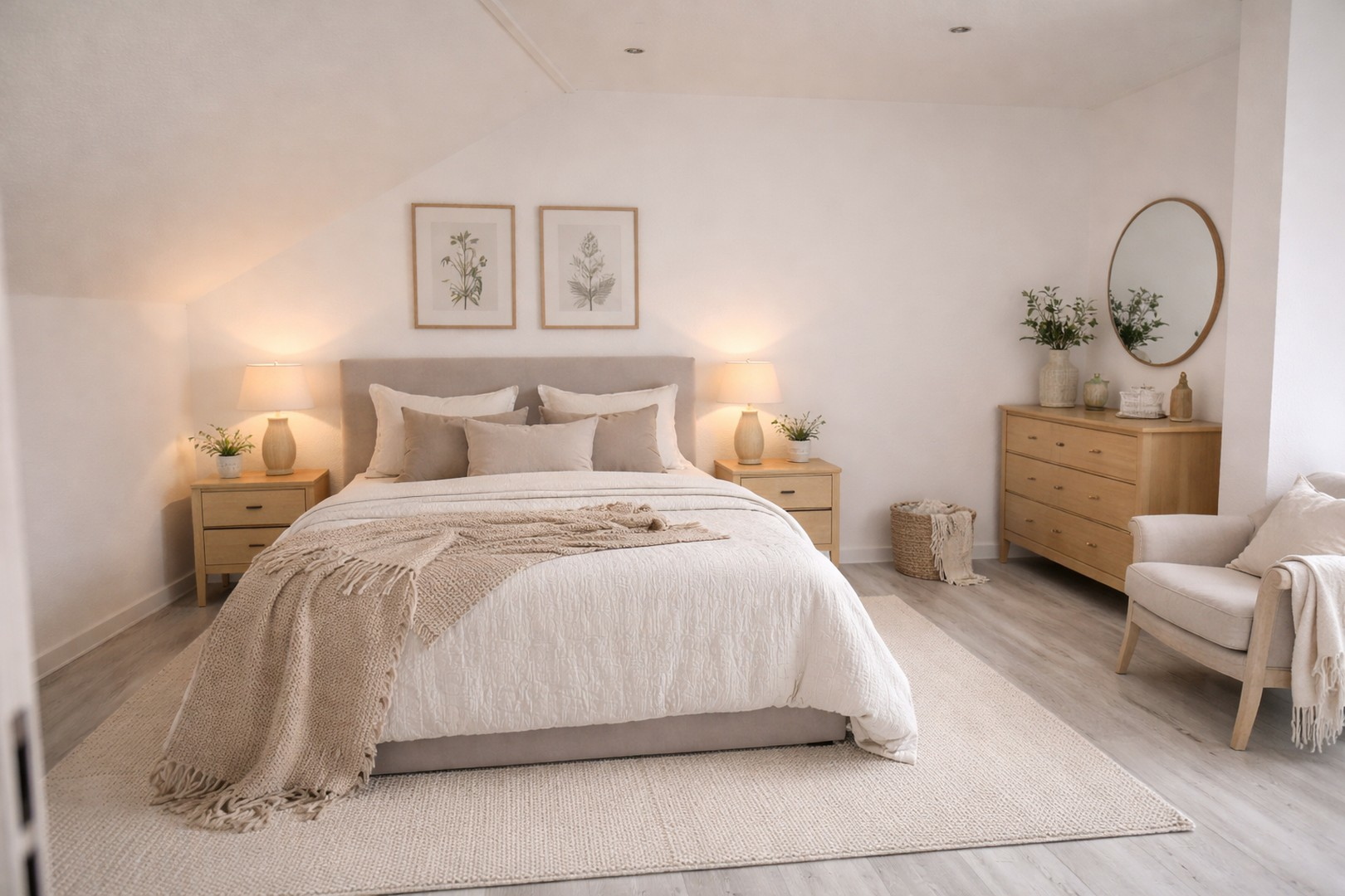Schlafzimmer mit KI generiert