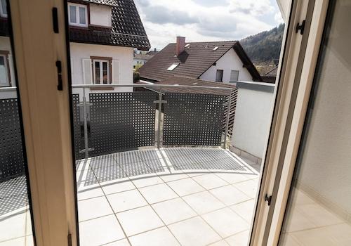 Flur oben mit Balkon