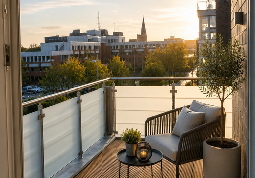 Balkon mit Fernblick