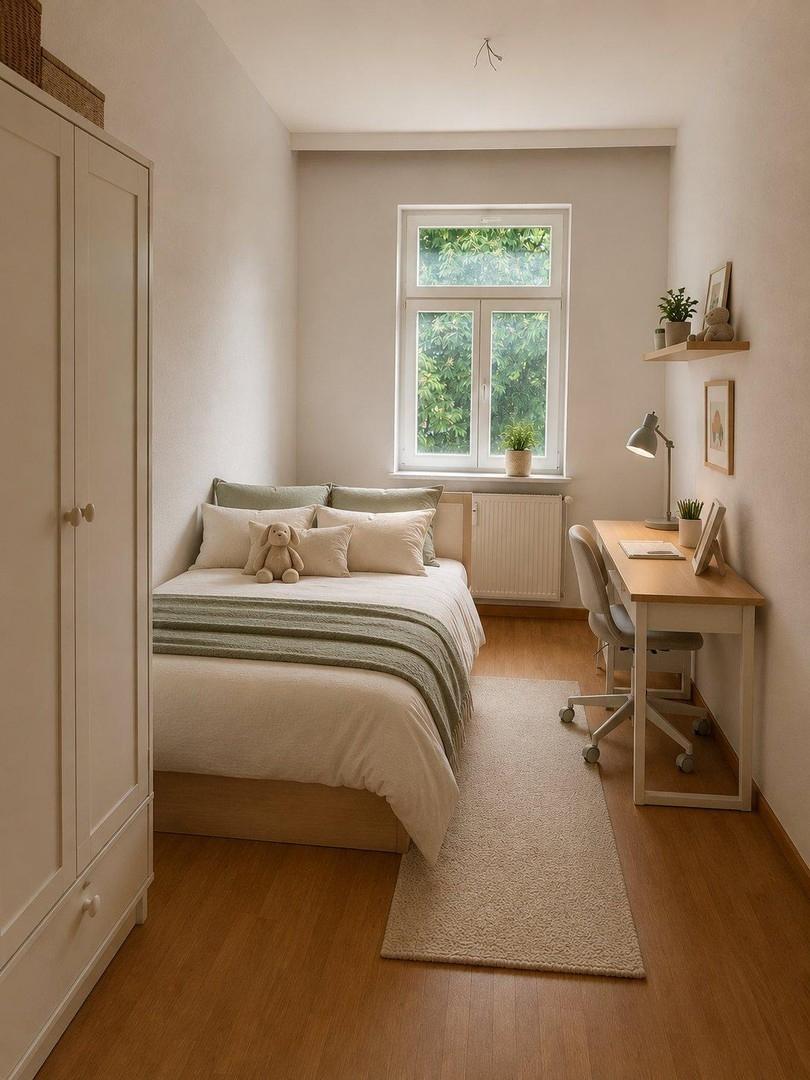 Drittes Zimmer virtu. möbliert