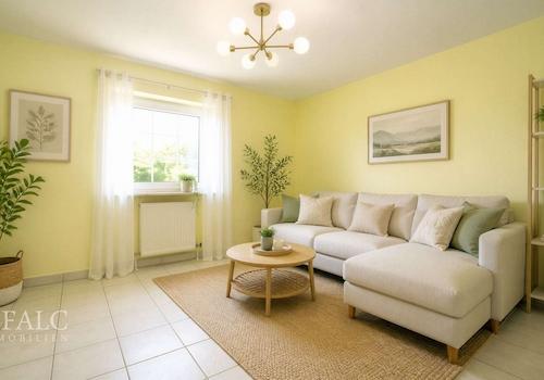 Wohnzimmer in der Einliegerwohnung