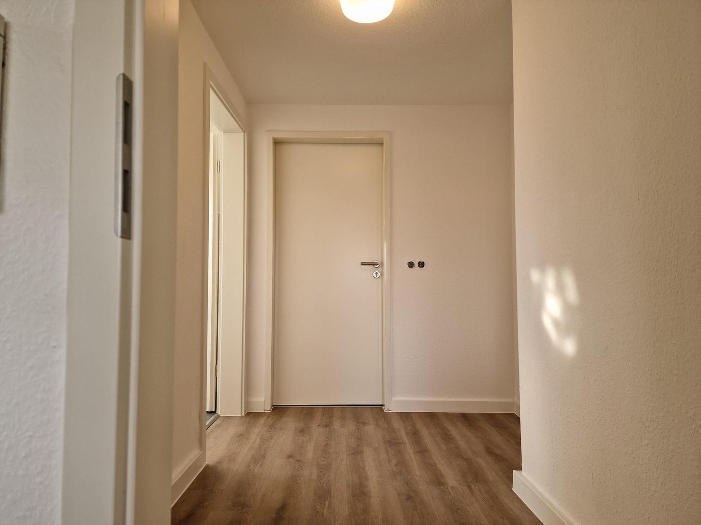 Blick auf die Eingangstür