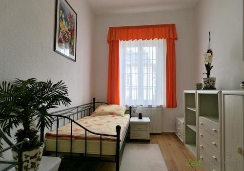 Blick ins Schlafzimmer