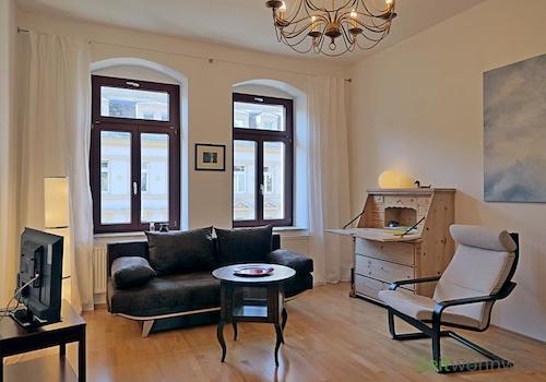 Blick ins Wohnzimmer