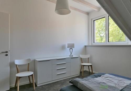Blick ins Schlafzimmer