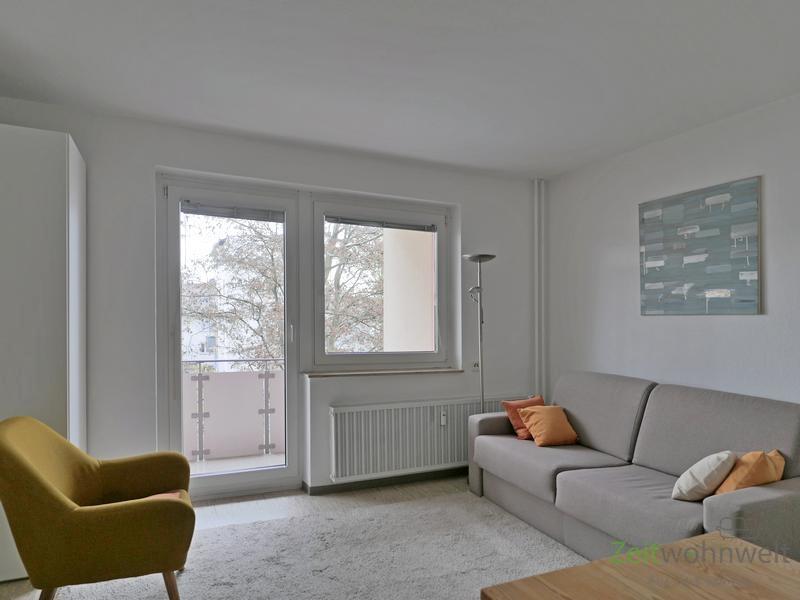 Blick zum Balkon