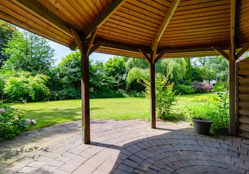 Überdachte Terrasse