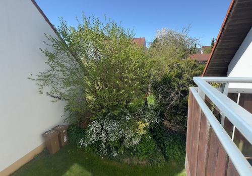 Blick vom Balkon